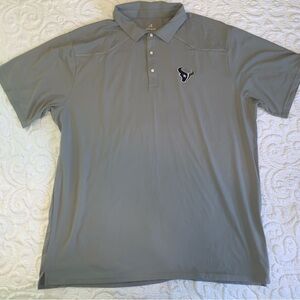 Houston Texans Antigua Western Polo Pearl Snap shirt Men’s XL